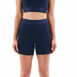 P.E Nation Backcheck High-Waisted Bike Short In Navy Blue Women’s Size S